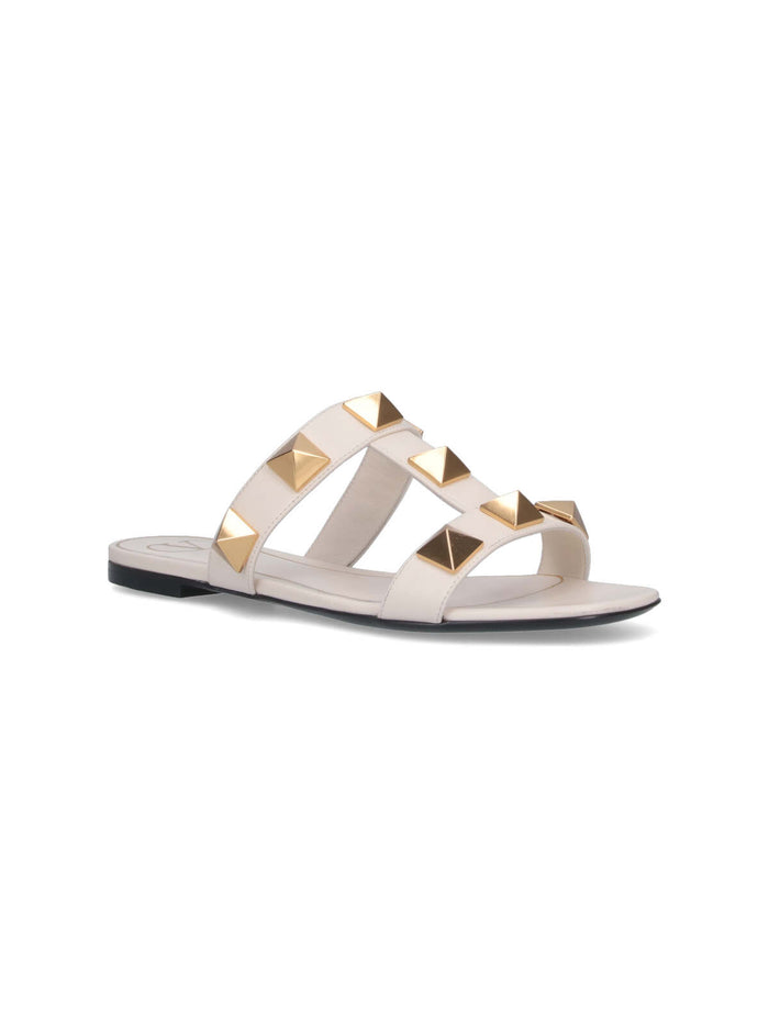 Valentino Garavani Sandals White Pelle Di Vitello