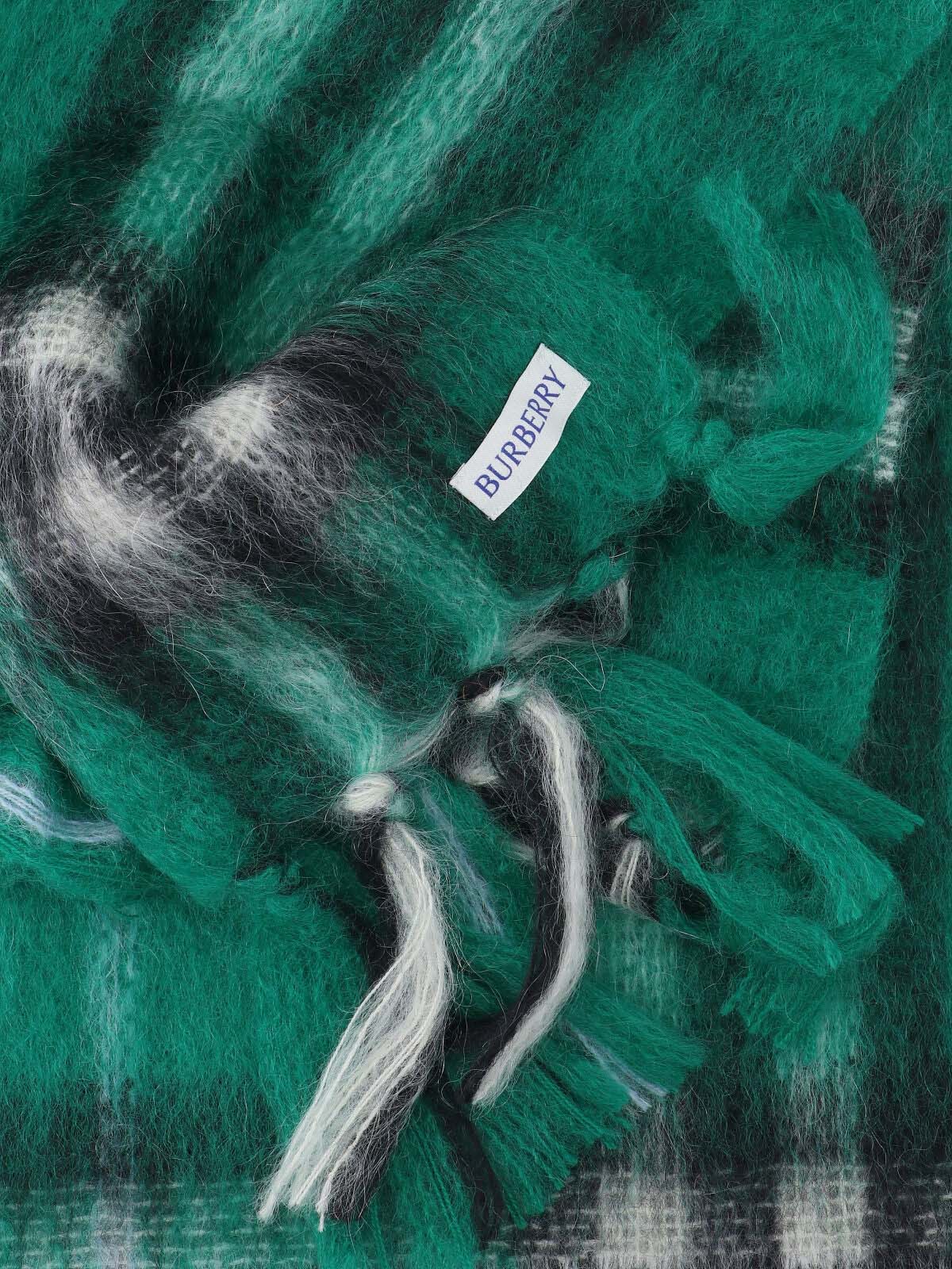 Burberry Scarfs Green Mohair