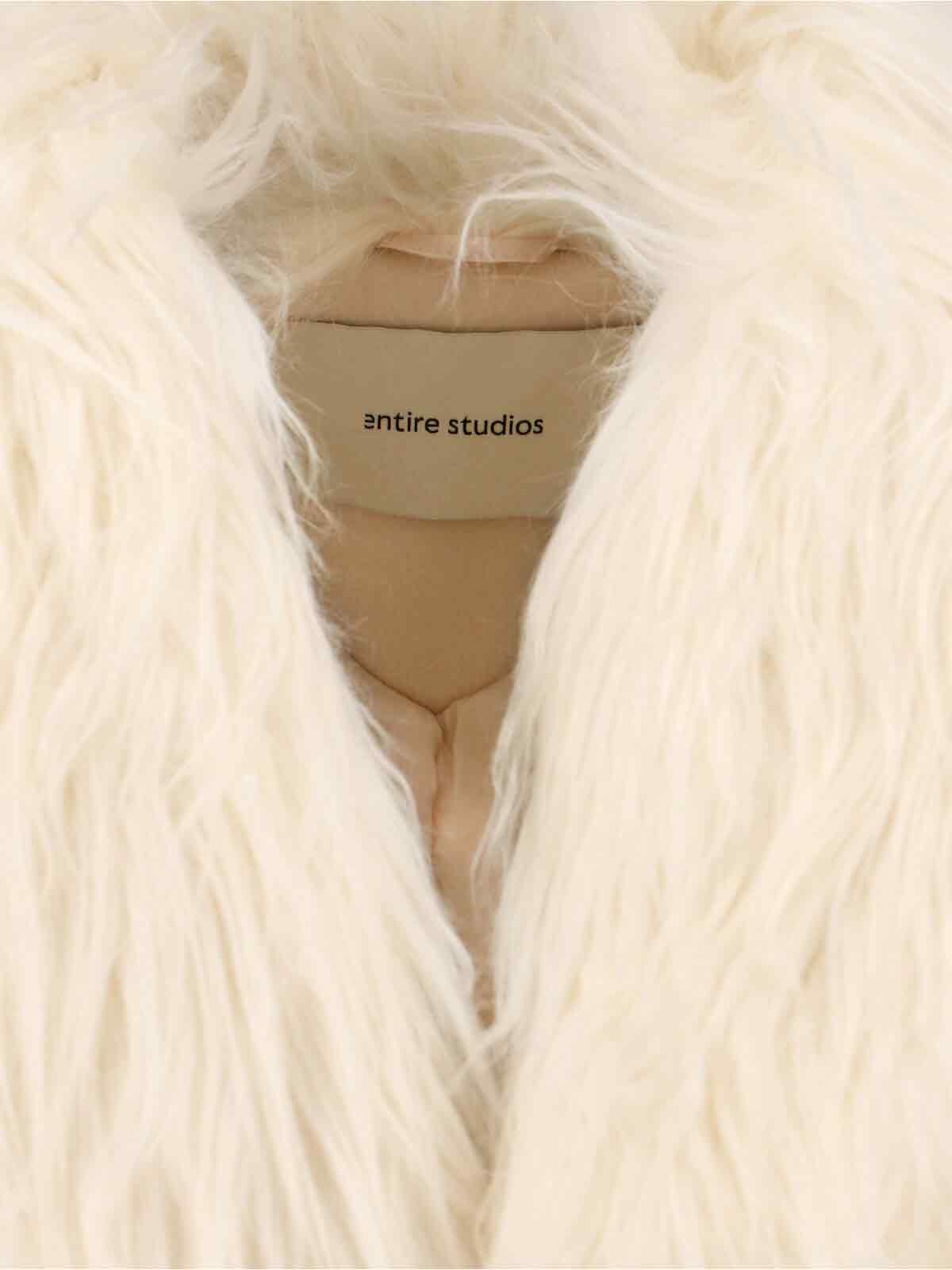 ENTIRE STUDIOS Jackets White Acrylic