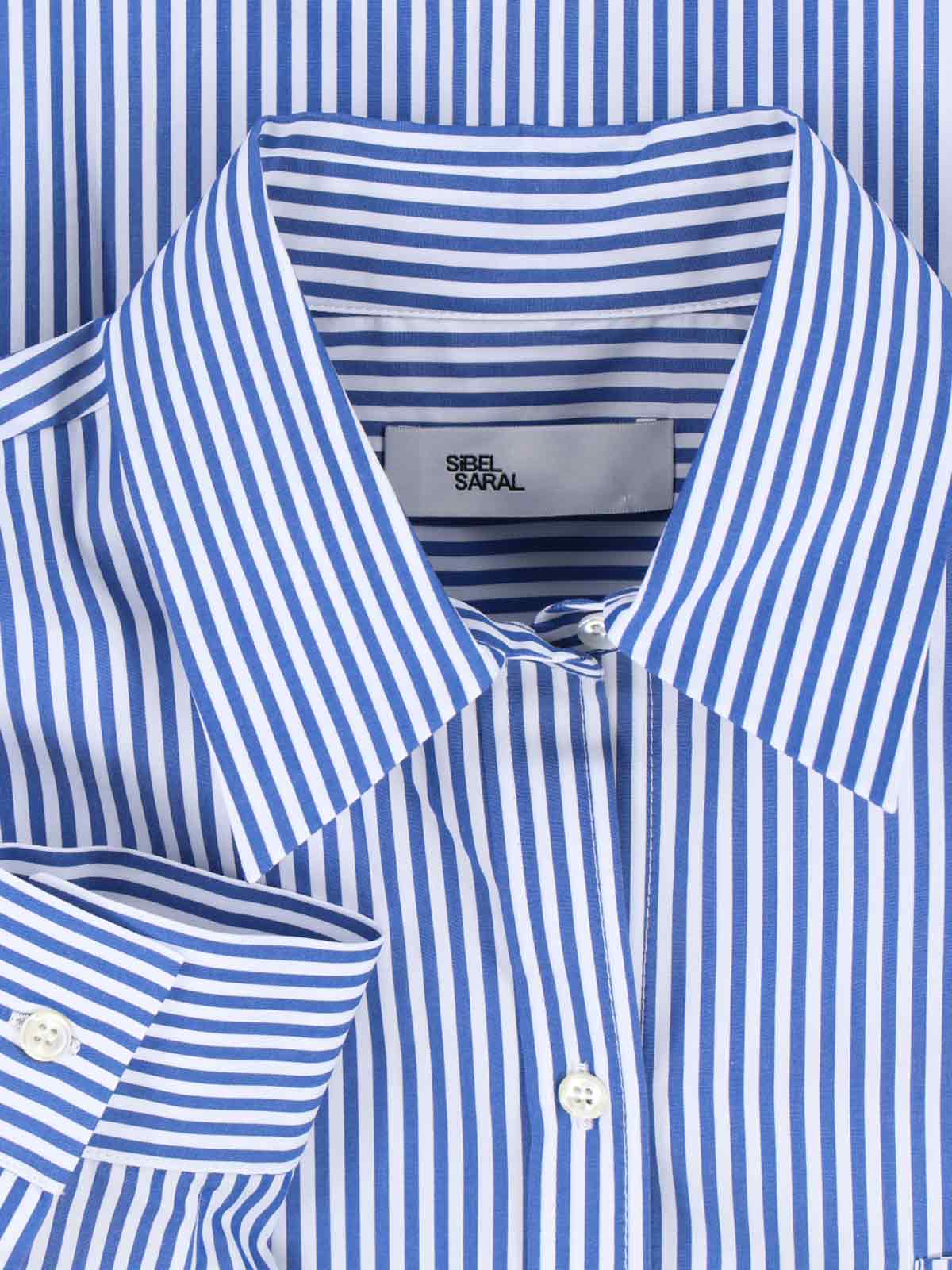 Sibel Saral Shirts Blue Cotone