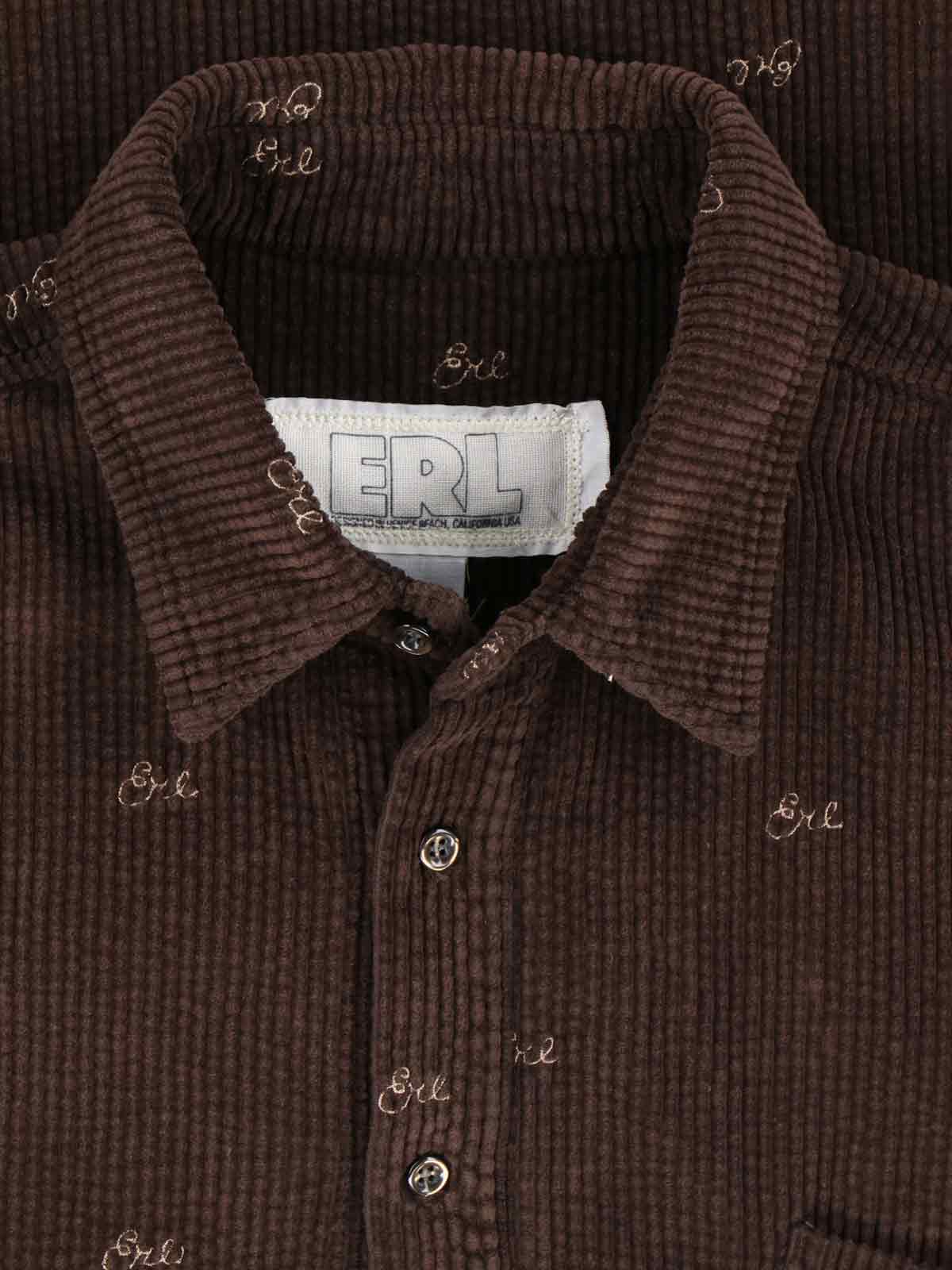 ERL Shirts Brown Cotton