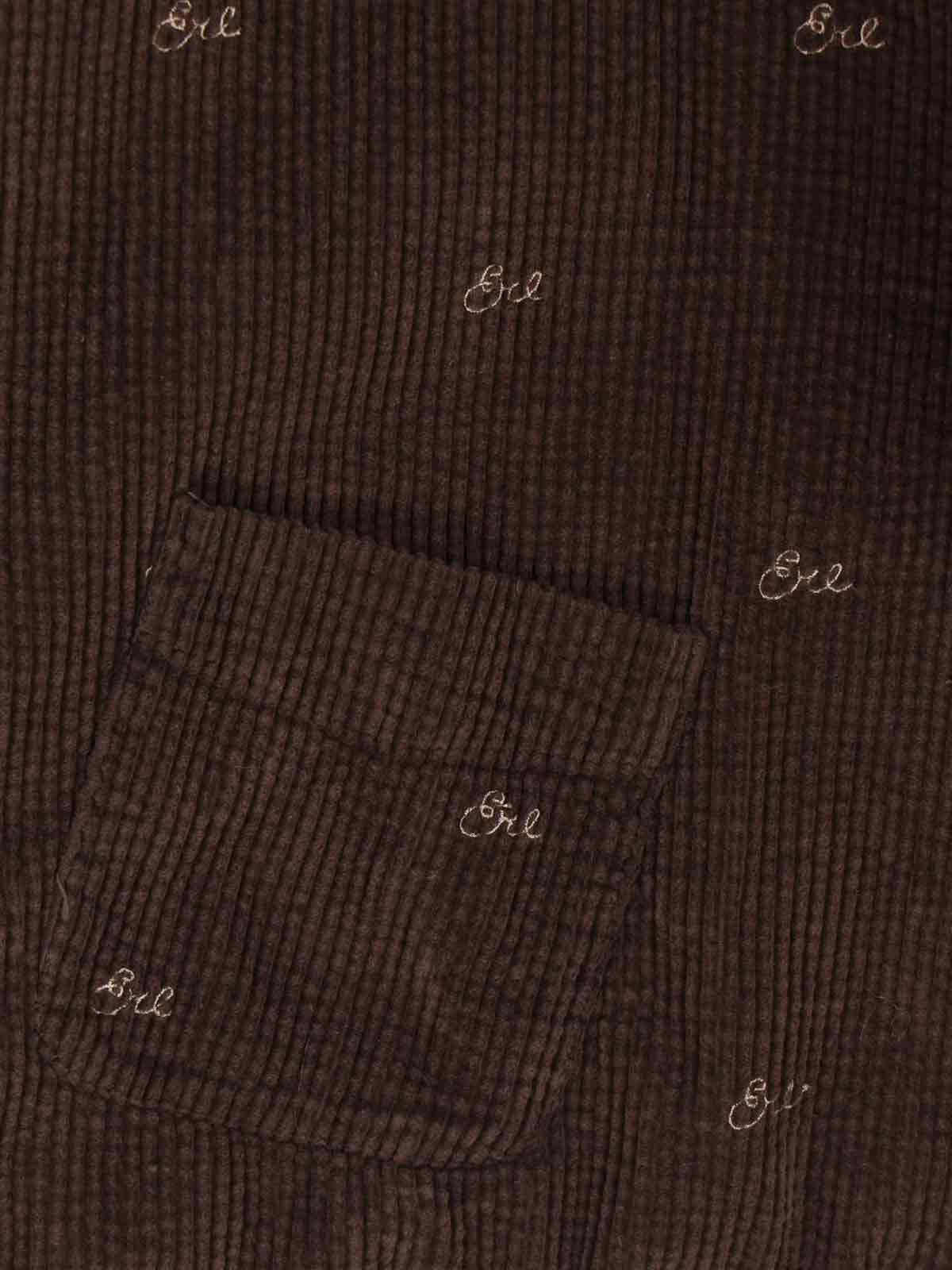 ERL Shirts Brown Cotton