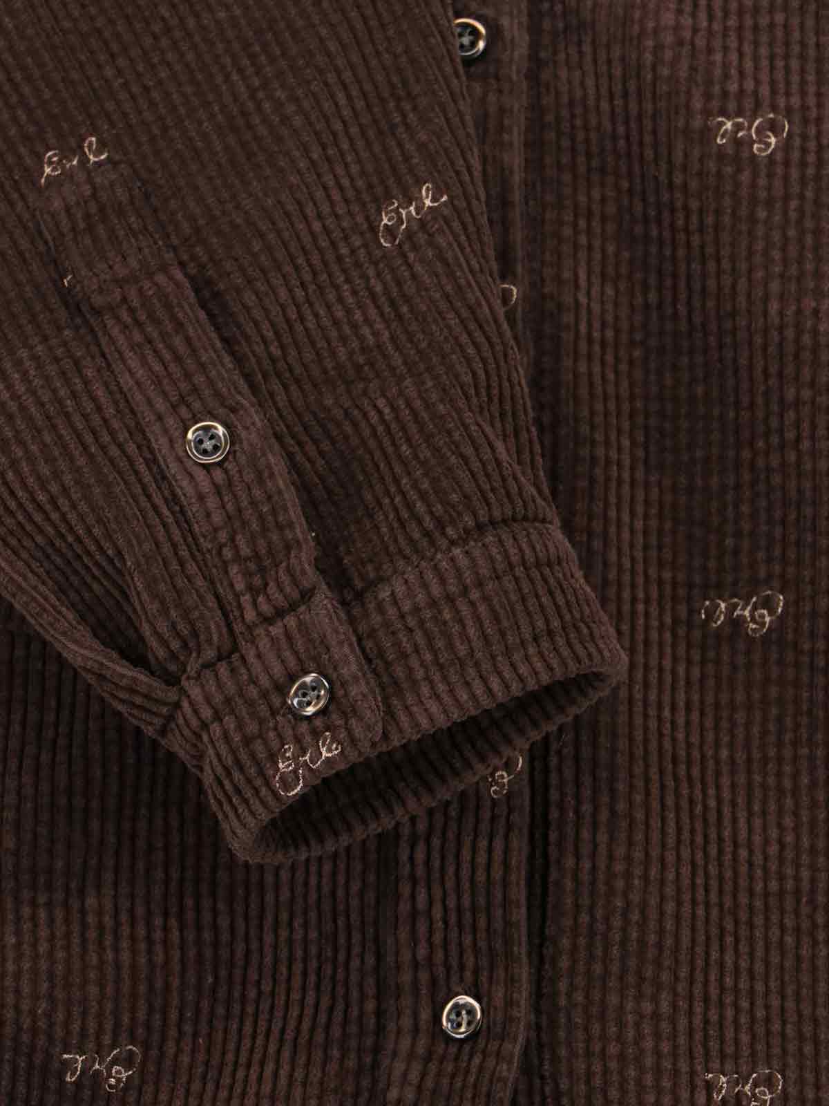 ERL Shirts Brown Cotton