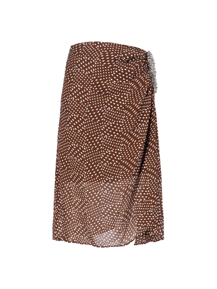 Dries Van Noten Skirts Brown Viscose