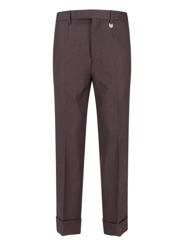 Burberry 100% wool trousers in brown
