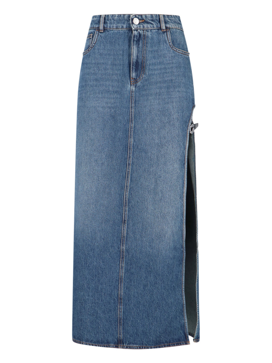 Coperni Material 1: 100% Cotton skirt in blue