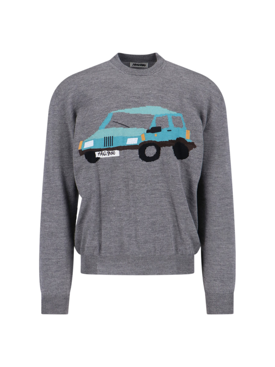 Magliano 100% wool sweater in gray