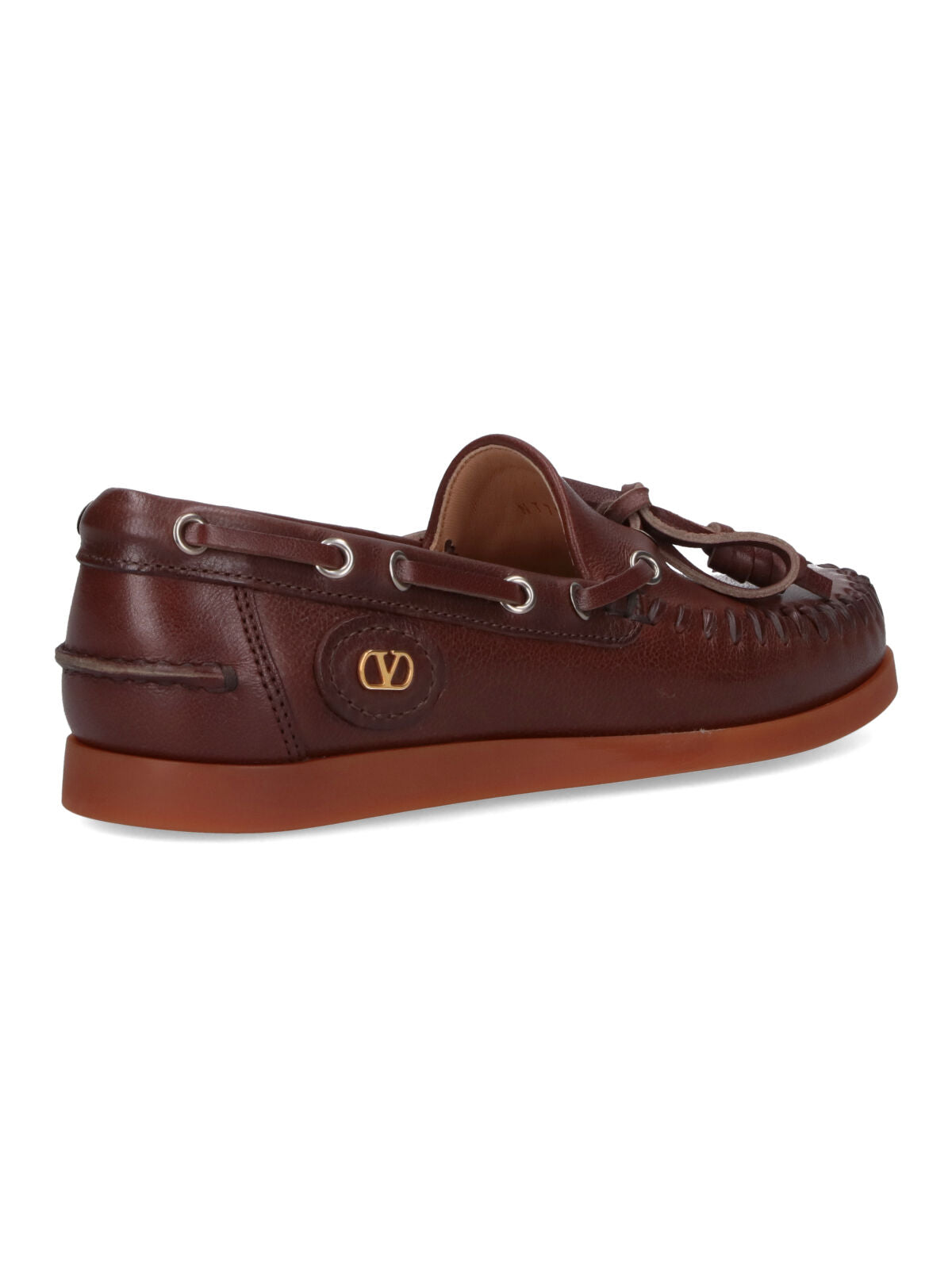 Valentino Garavani Flat shoes Brown Upper: Buffalo Leather