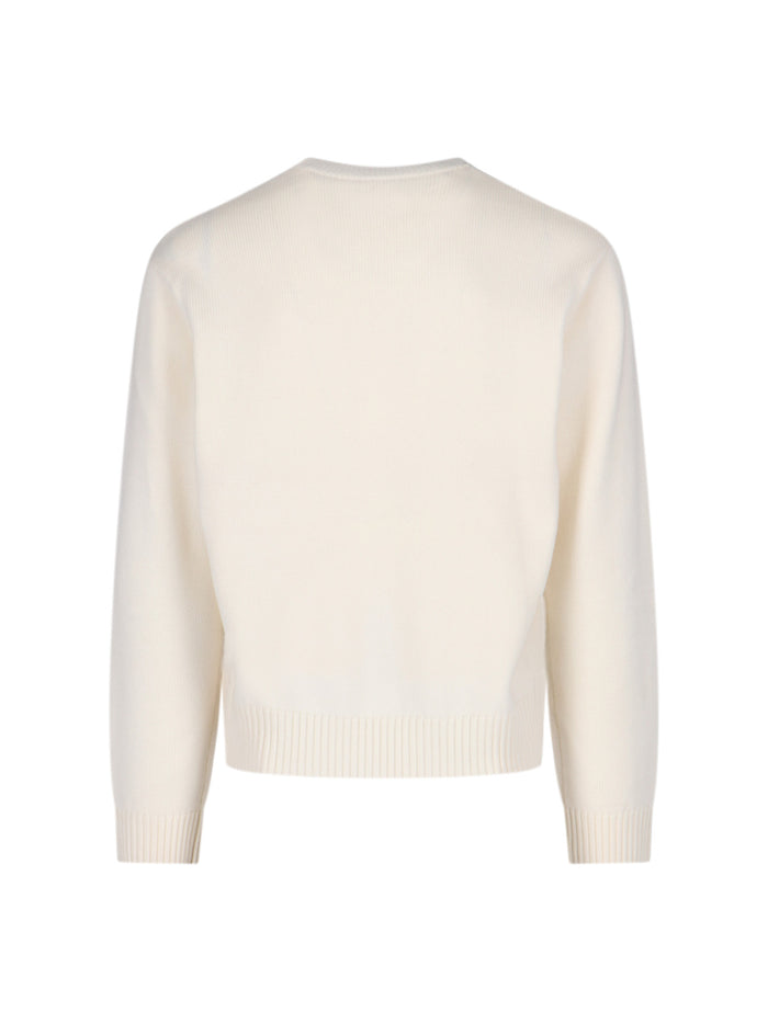 Casablanca Sweaters White Merino Wool