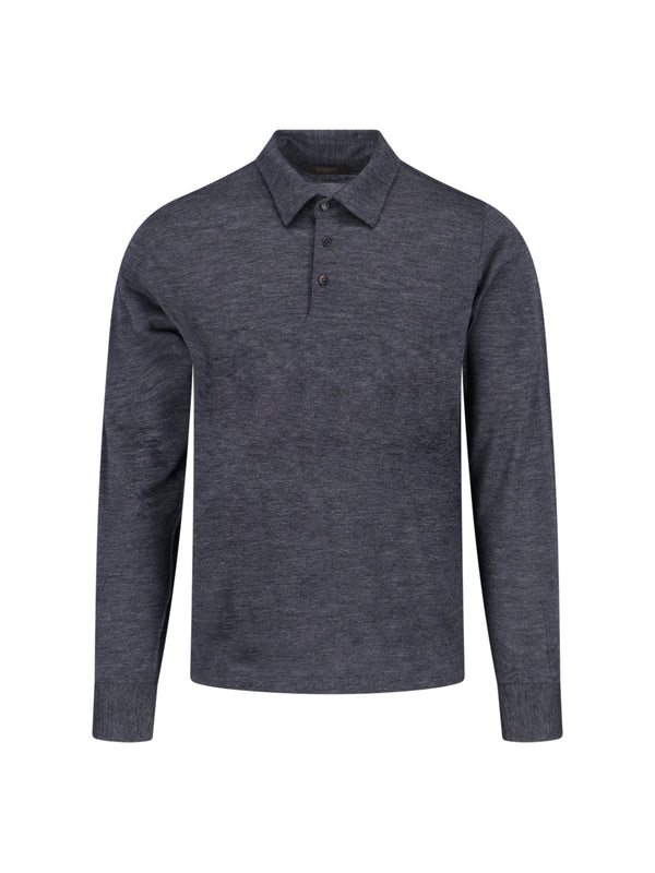 Zanone 100% virgin wool sweater in gray
