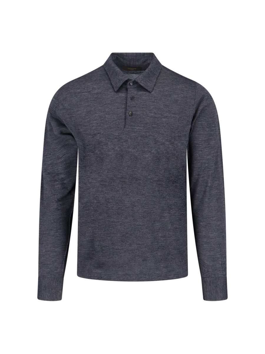 Zanone 100% virgin wool sweater in gray