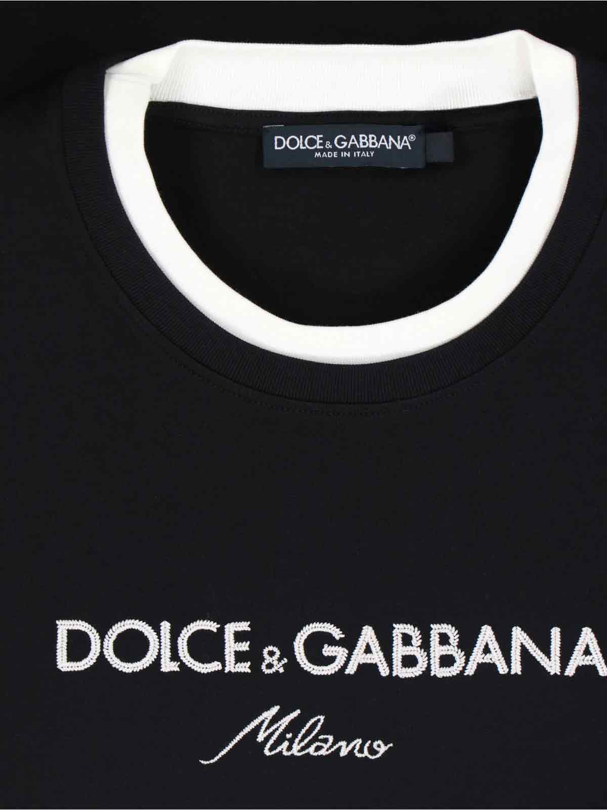 Dolce & Gabbana T-Shirts And Polos Black Cotton