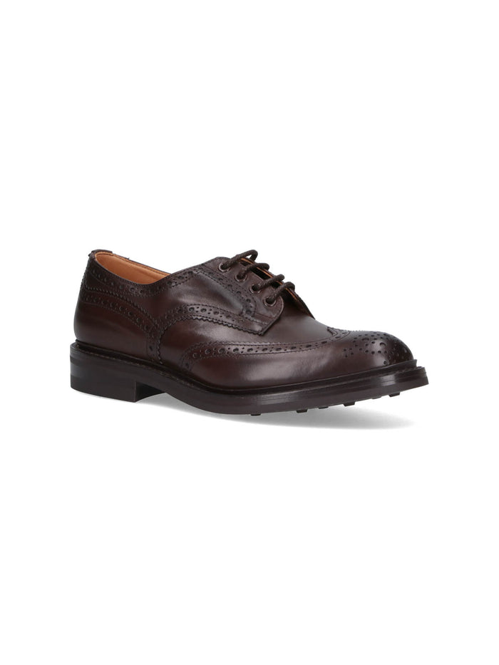 Trickers Flat Shoes Brown Upper: Leather
