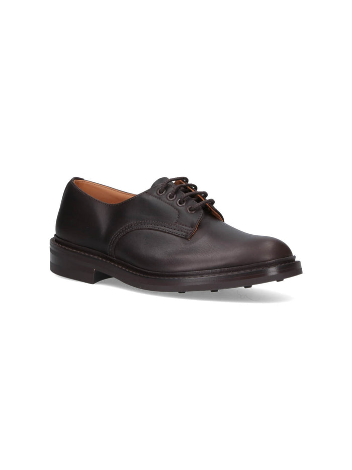 Trickers Flat Shoes Brown Upper: Leather