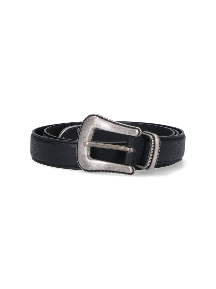 TONYWACK Belts Black Cow Leather