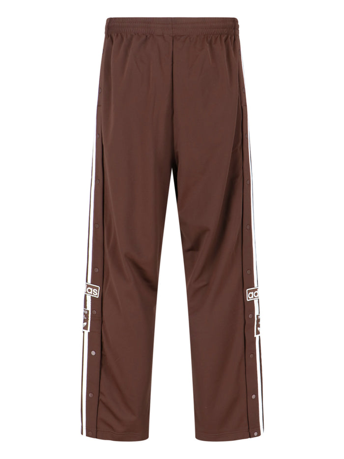 Adidas Trousers Brown Poliestere Riciclato