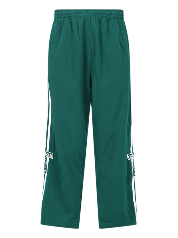 Adidas Trousers Green Poliestere Riciclato