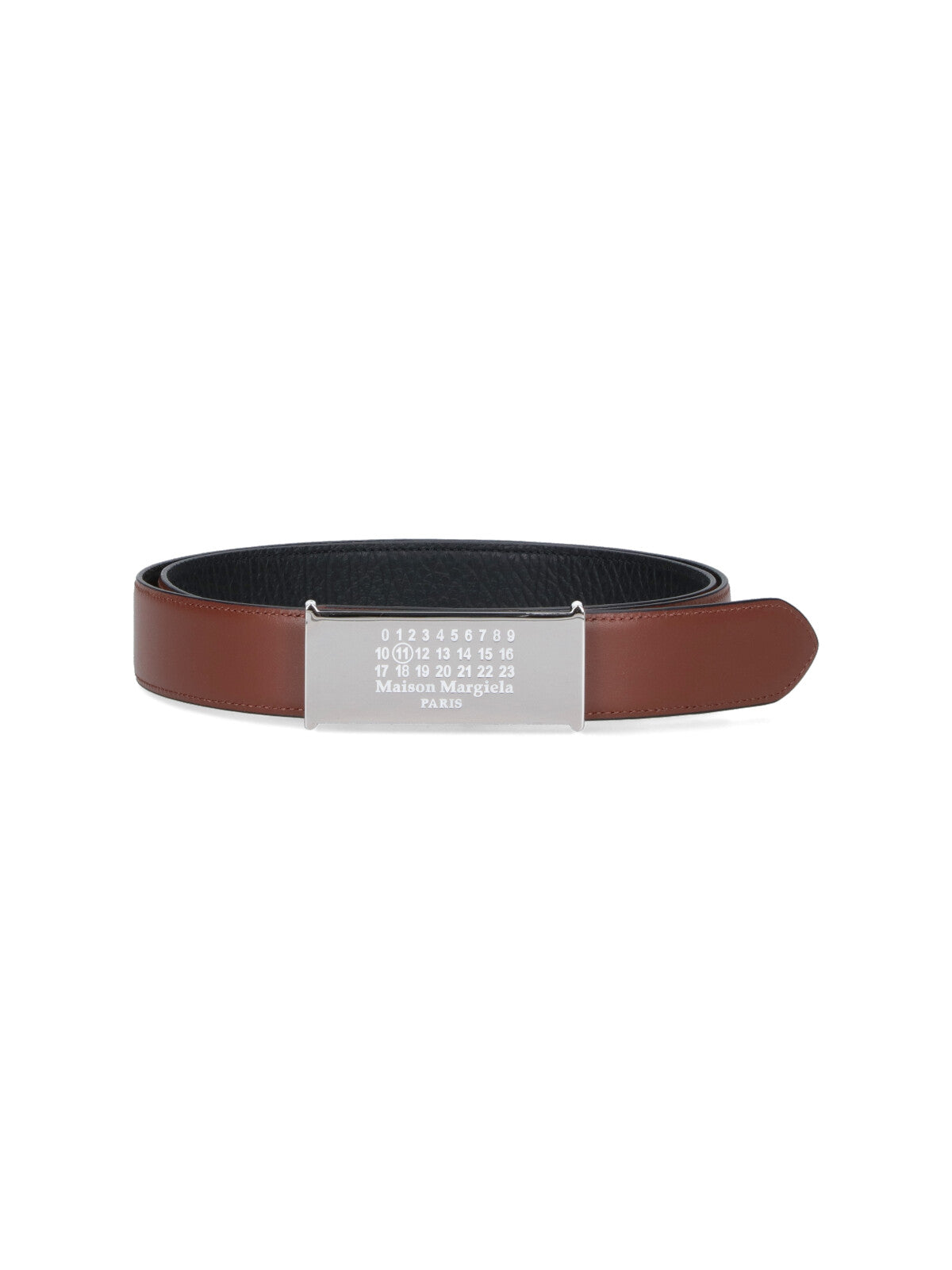 Maison Margiela Belts Black Cow Leather