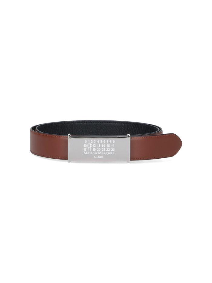 Maison Margiela Belts Black Cow Leather
