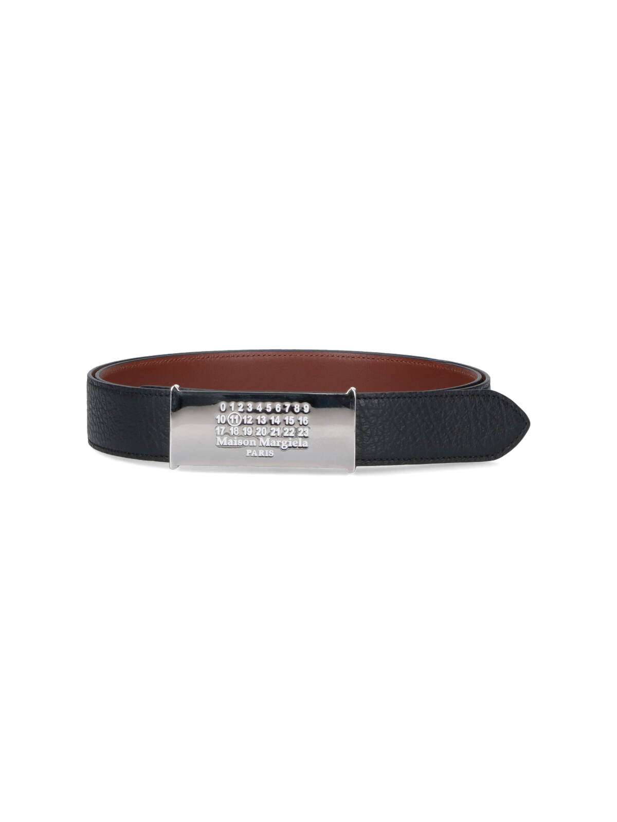 Maison Margiela Belts Black Cow Leather