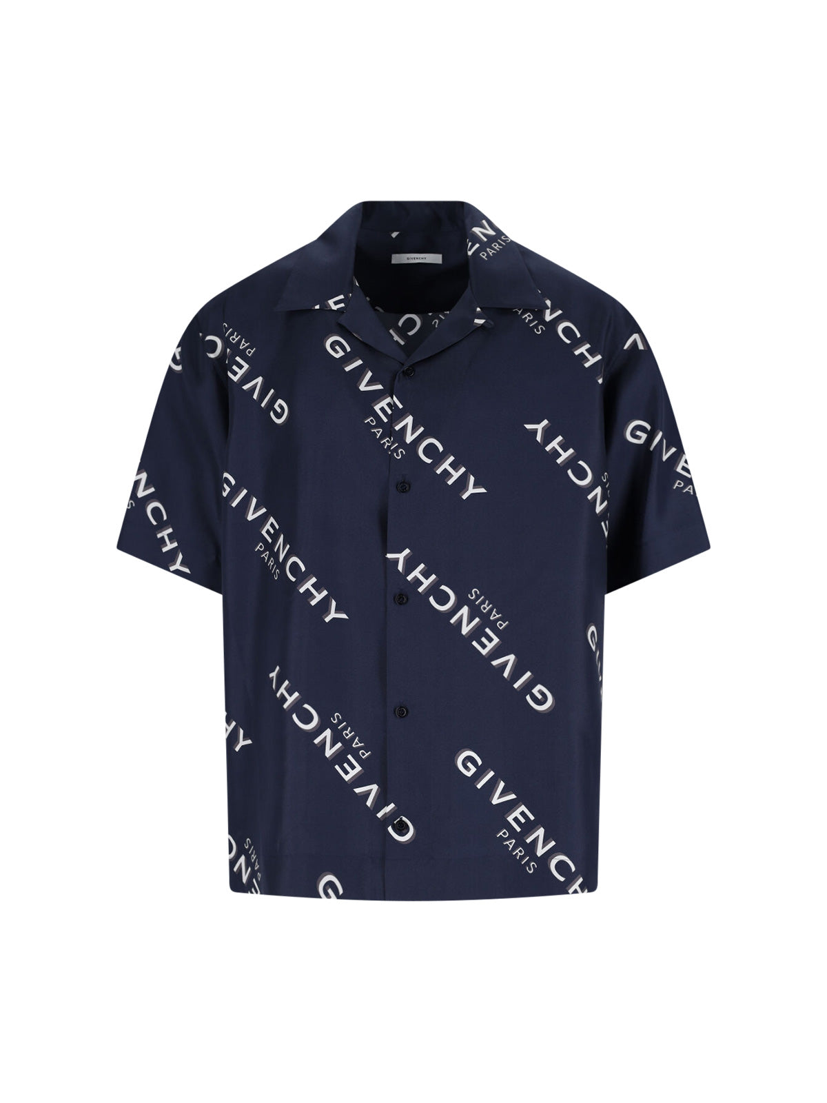Givenchy Shirts Blue Silk