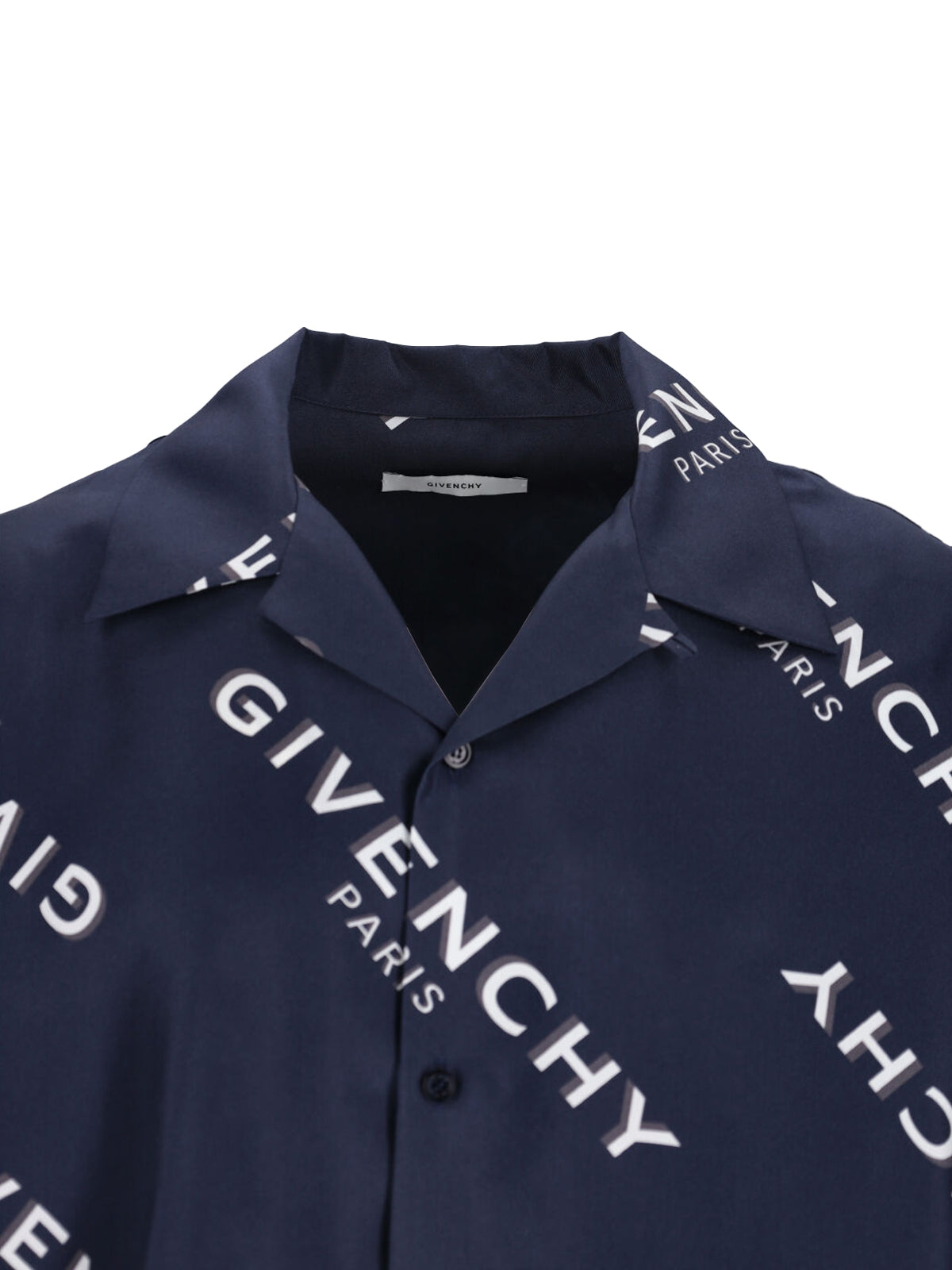 Givenchy Shirts Blue Silk