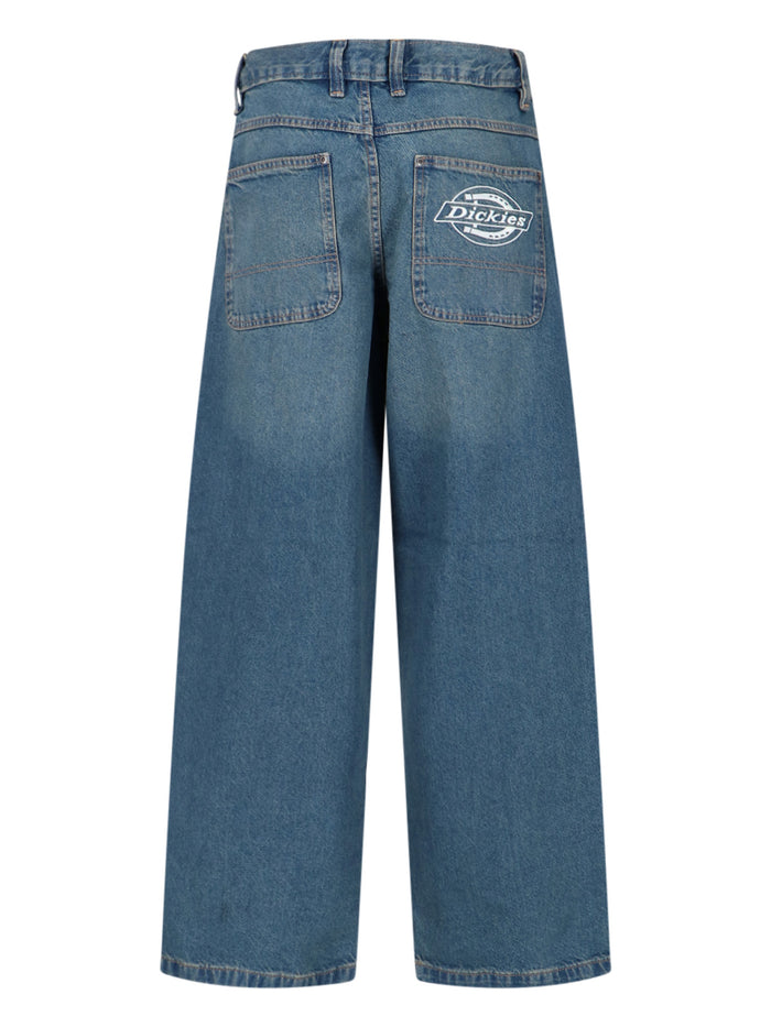 DICKIES Jeans Blue Cotton