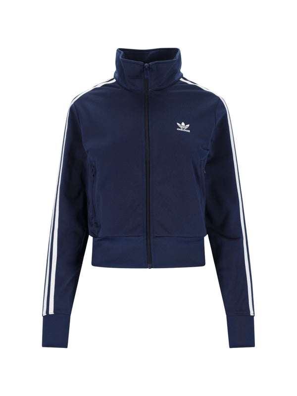 Adidas 100% polyester track jacket in navy