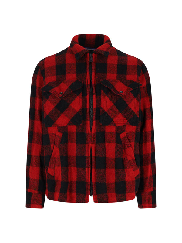 Junya Watanabe 100% wool jacket in red