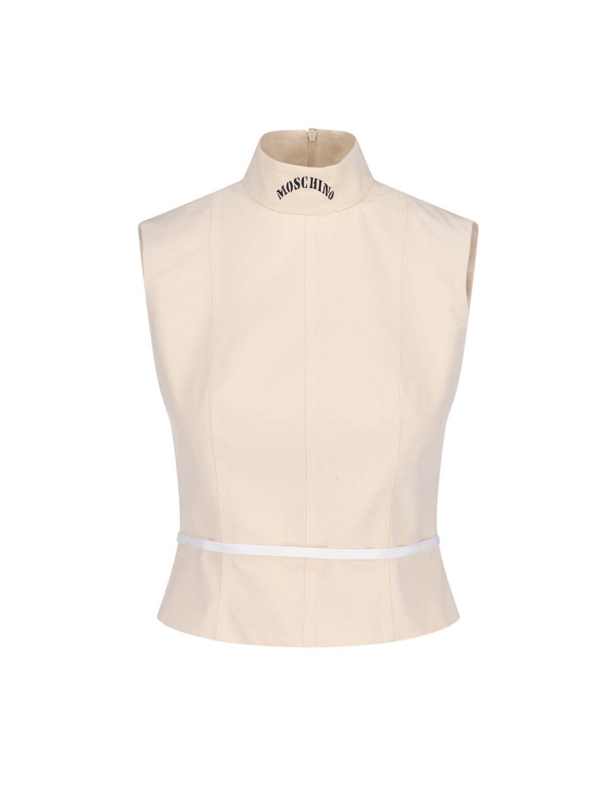 Moschino Top White Cotton