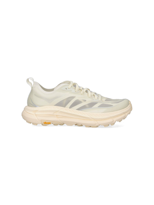 Hoka Upper: 53% Textile sneaker in white