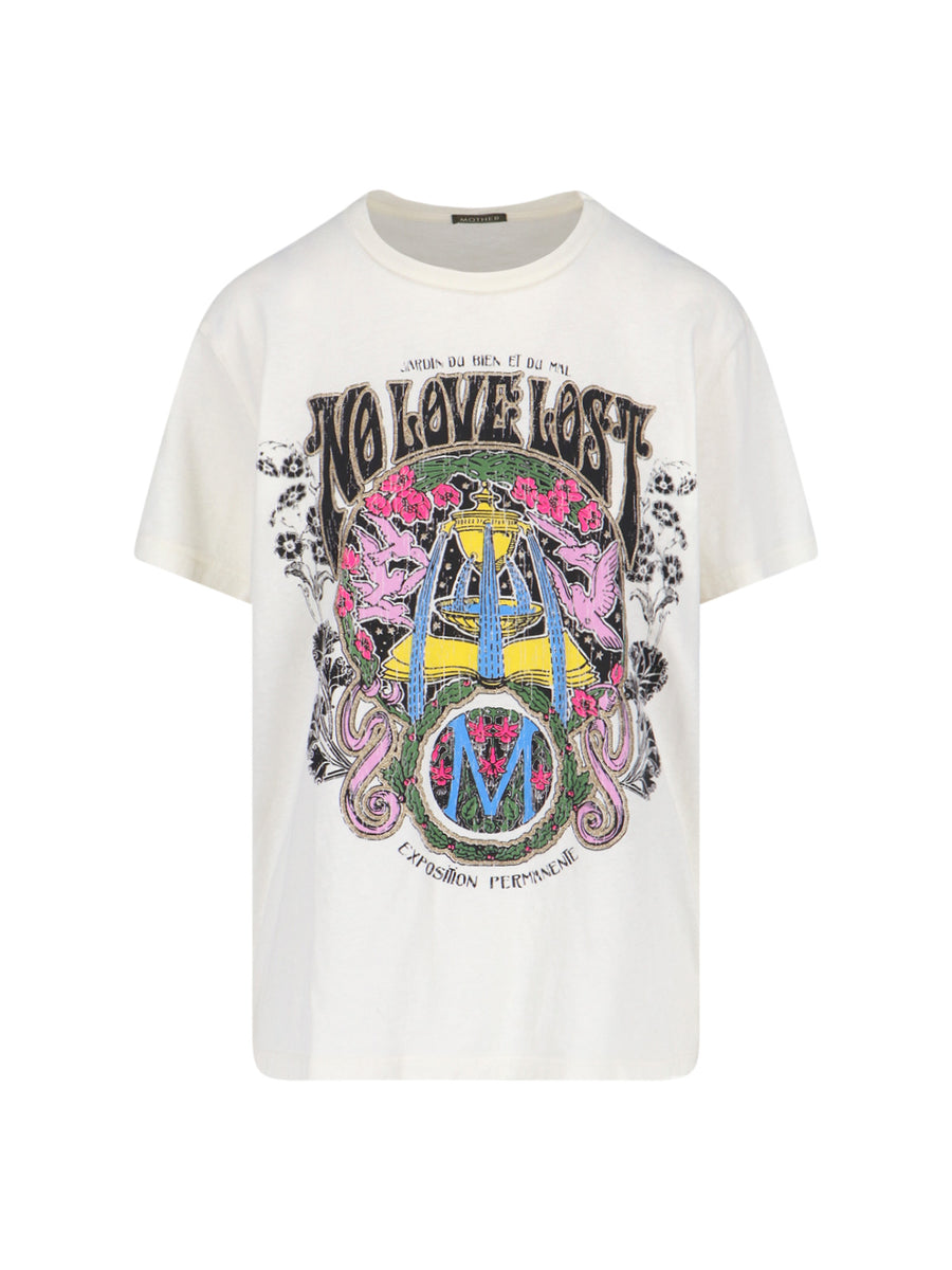 Mother 100% Cotton t-shirt in white