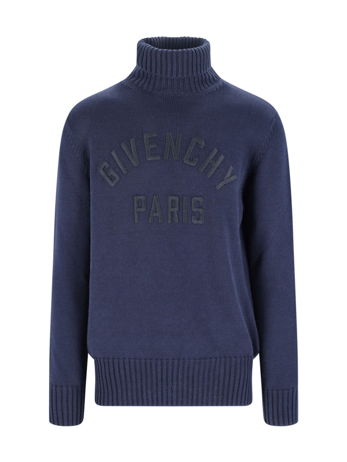 Givenchy Sweaters Blue Cotton