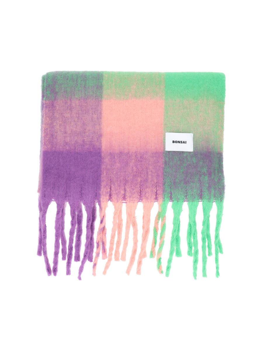 Bonsai 100% polyester scarf in multicolor