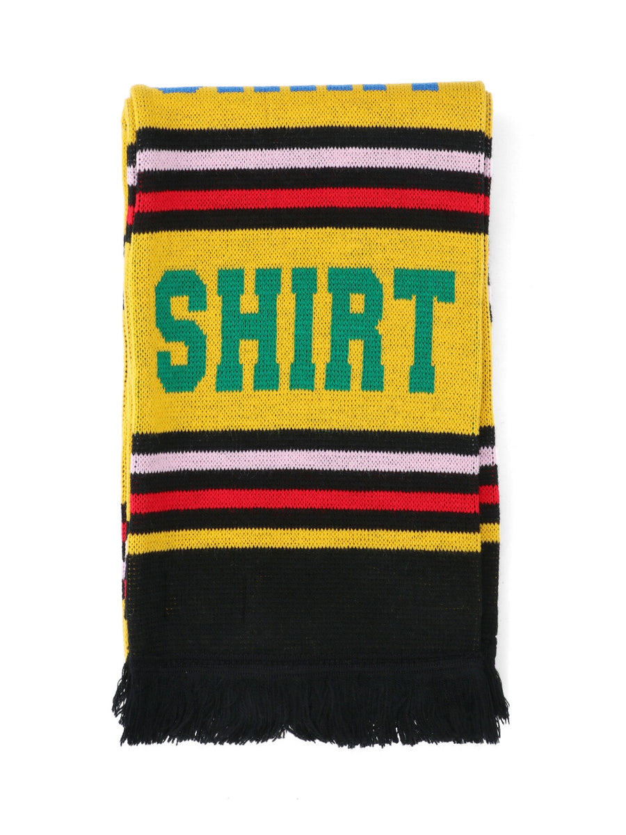 Comme des Garçons 100% acrylic scarf in yellow