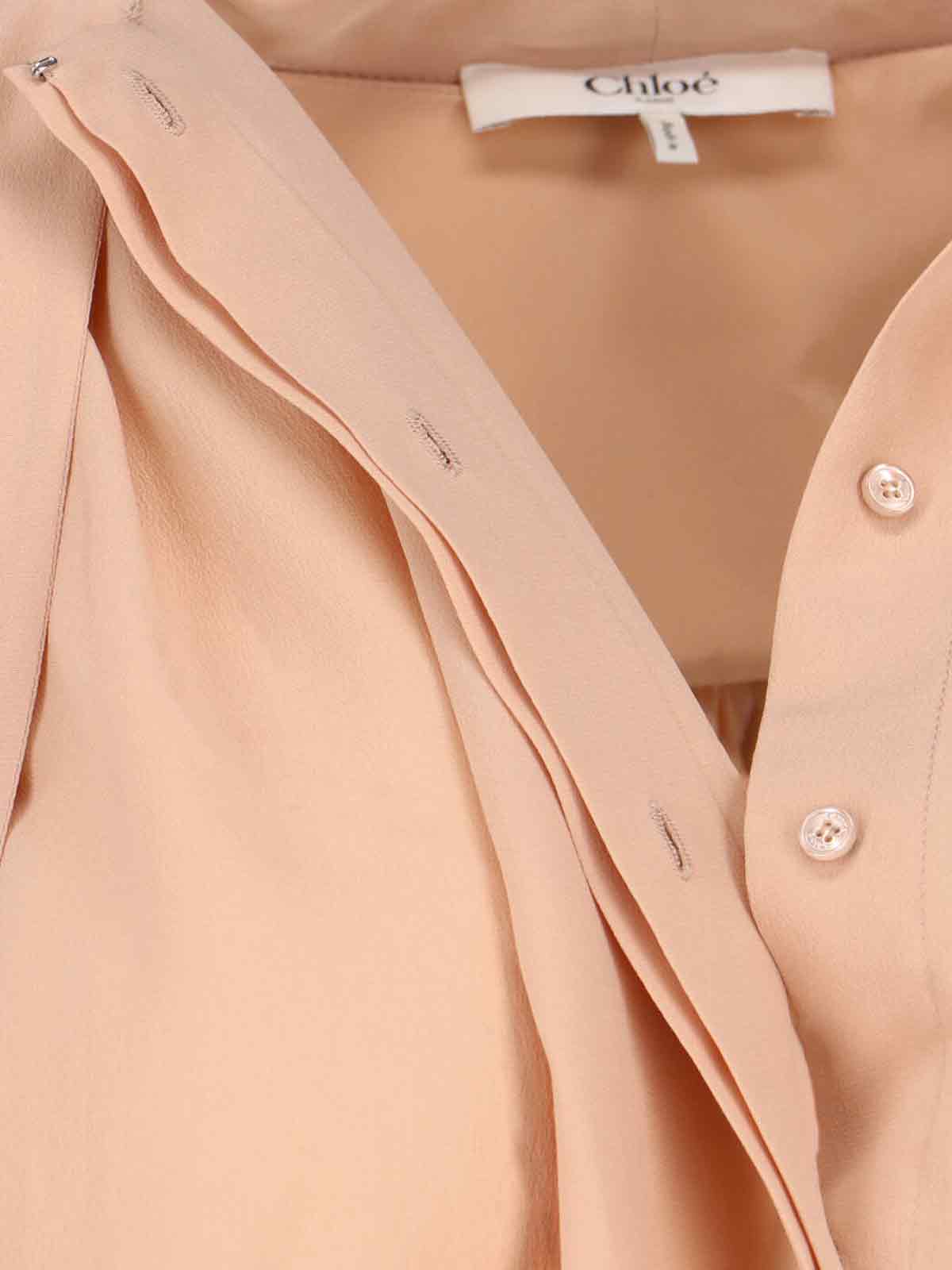 Chloè Shirts Pink Outer Shell: Silk