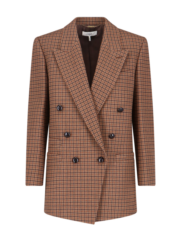 Chloè Jackets Brown Outer Shell: Wool