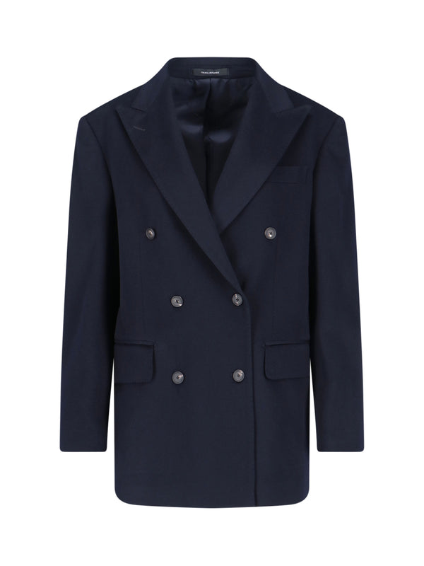 Tagliatore 100% cashmere blazer in navy