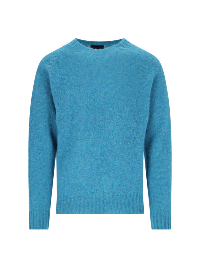 Howlin Sweaters Blue Fine Wool
