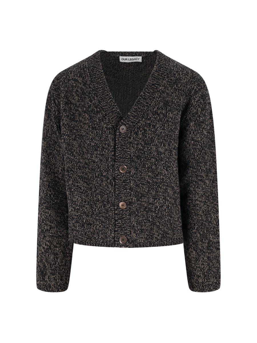 Our Legacy 100% Superfine Wool cardigan in black
