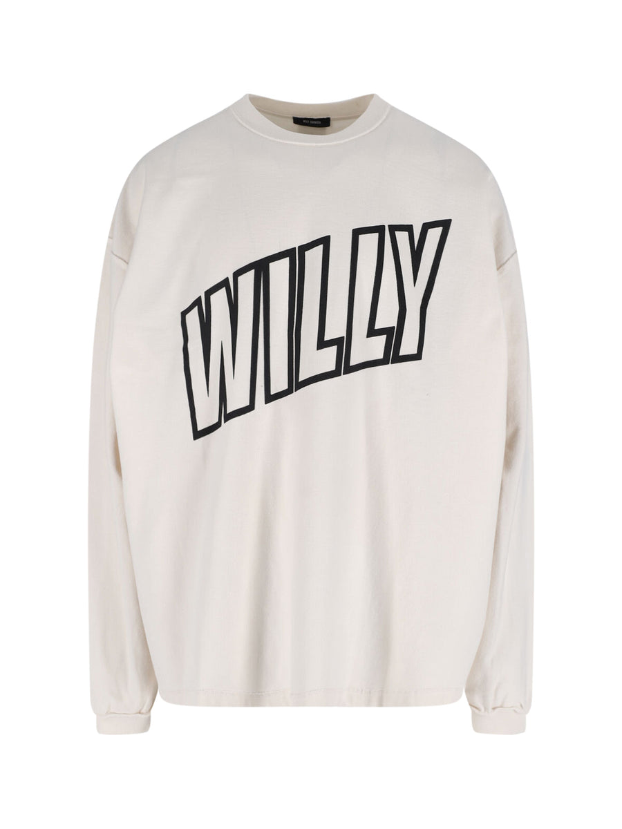 Willy Chavarria 100% Cotton sweatshirt in white