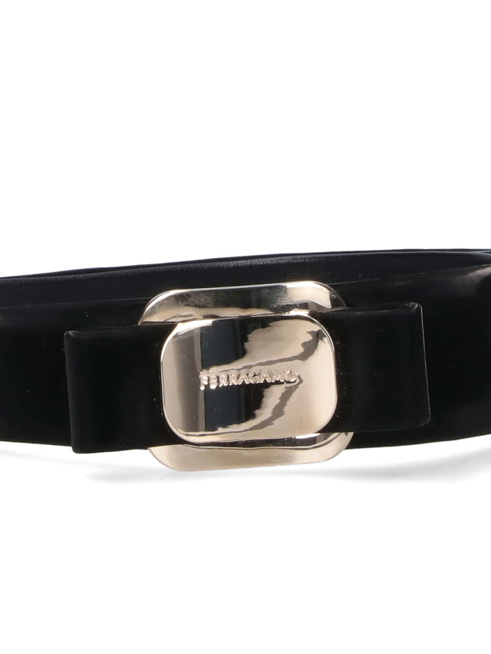 Ferragamo Accessories Black Lamb Leather