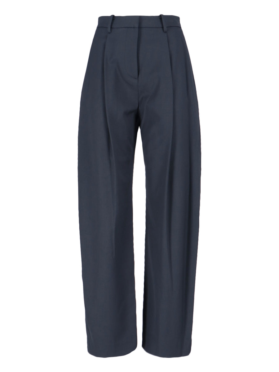 Ivir 49% Wool trousers in navy