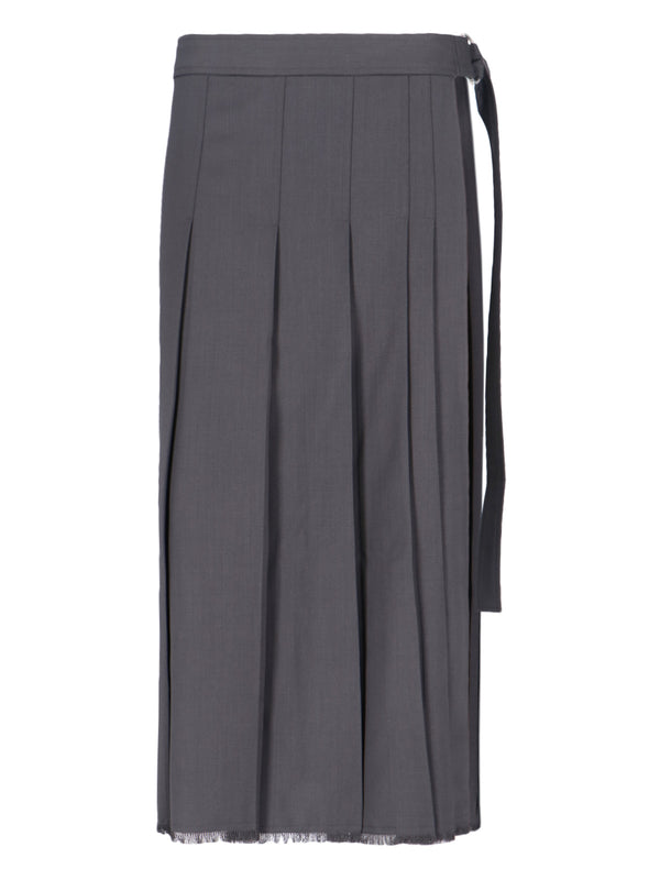 Ivir 49% Wool skirt in gray