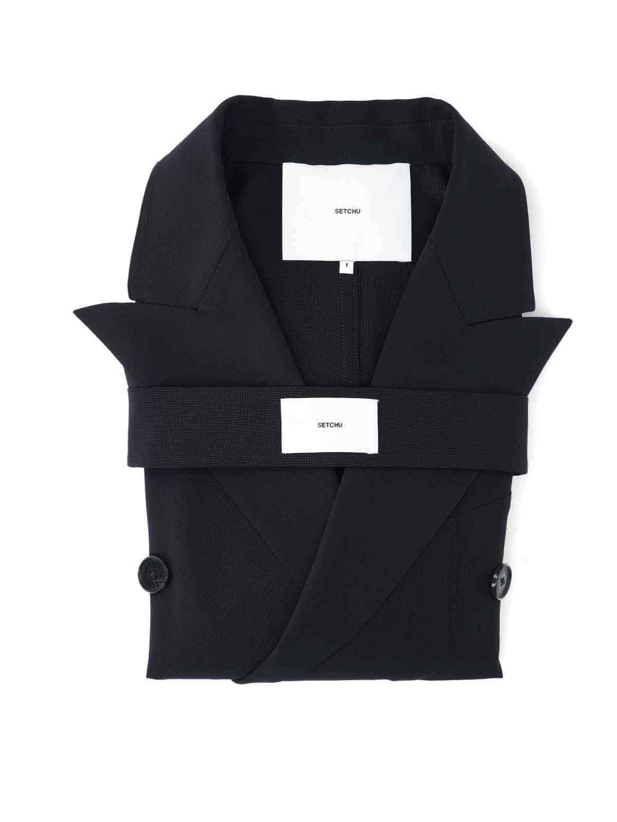 SETCHU Jackets Black Virgin Wool
