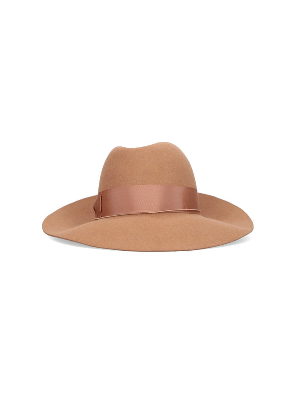 Borsalino 213049 100% Fur Felt fedora in camel