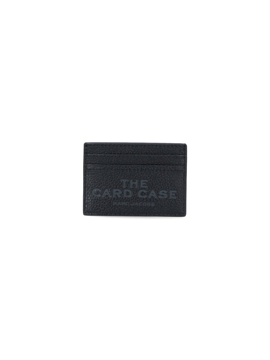 Marc Jacobs 100% cow leather card case in black