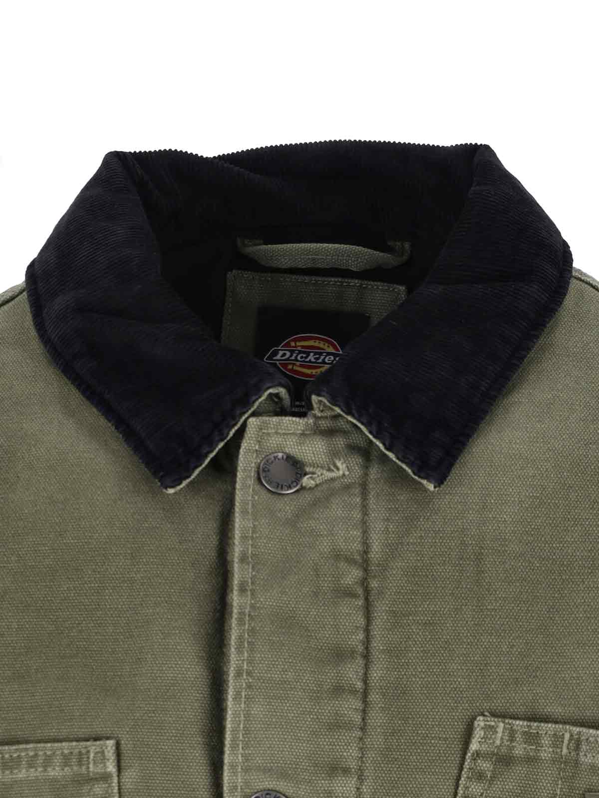 DICKIES Jackets Green Cotton