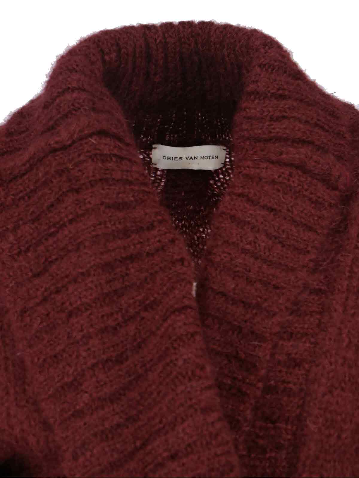 Dries Van Noten Sweaters Red Mohair