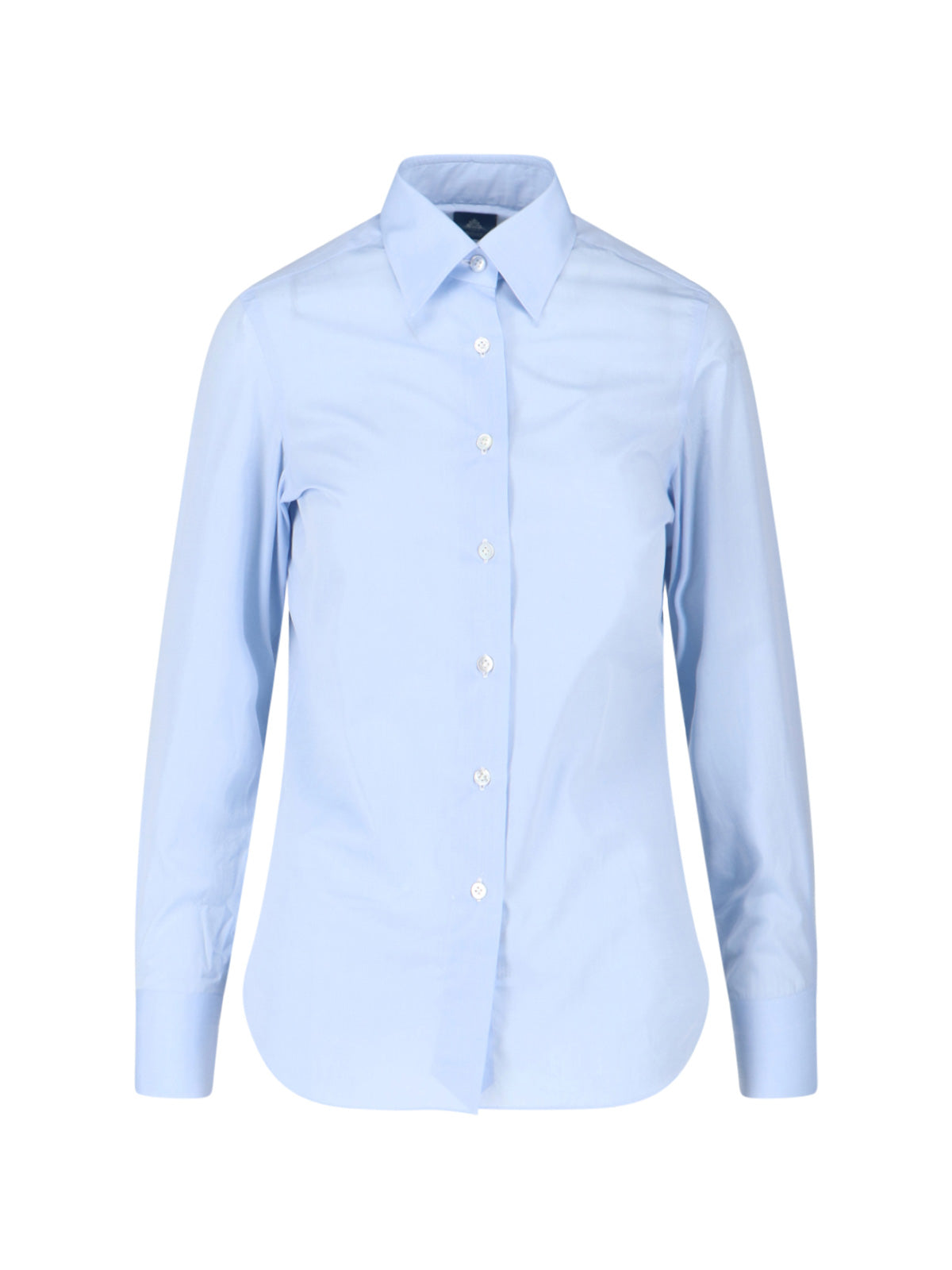 Finamore Shirts Blue Cotton